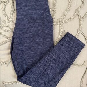 Women’s Navy Blue Ultra High Rise Essential Jacquard Leggings By CALIA